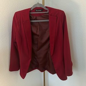 Burgundy Blazer